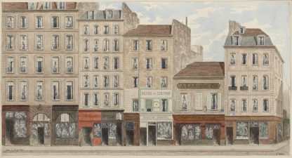 Rue Galande Nº30 à 38, 5ème arrondissement by Jules Gaildrau