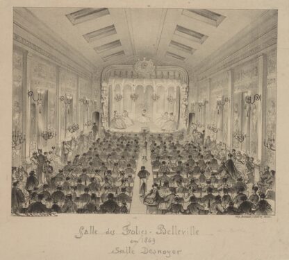 Salle des Folies-Belleville en 1869 by Achille Belloguet