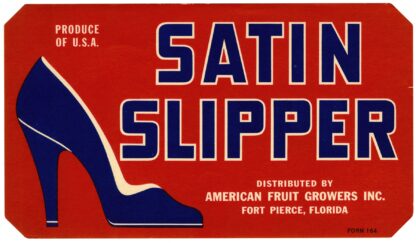 Satin Slipper Fruit Label by Anonymous