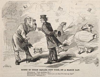 Scene in Union Square, New York, on a March Day by Winslow Homer