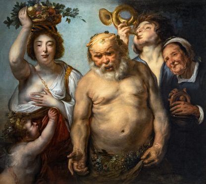 Silenus and the four seasons by Jacob Jordaens