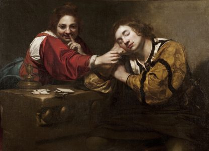 Sleeper Awakened by a Young Woman with Fire by Nicolas Regnier