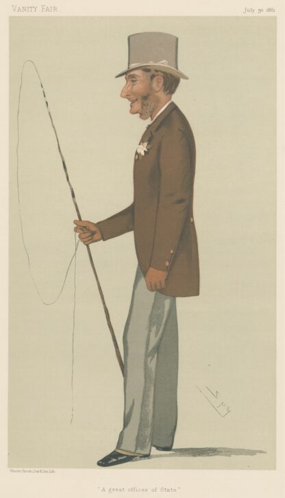 Sports, Miscellaneous; Carriages; ‘A Great Officer of State’, Lord Aveland, July 30, 1881 by Leslie Matthew Ward