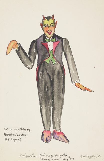 String Fever(marionette): Satan on a Holiday Orchestra Leader by Irving M. Reizes