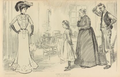 Studies in expression, the ‘chorus girl’s’ visit home by Charles Dana Gibson