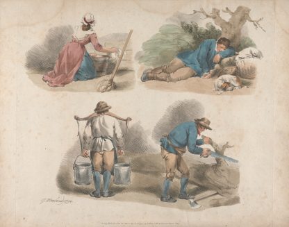 Studies of Laborers by George Morland