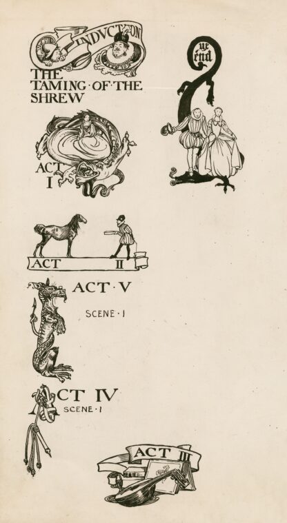 Taming of the shrew; Headings by Byam Shaw