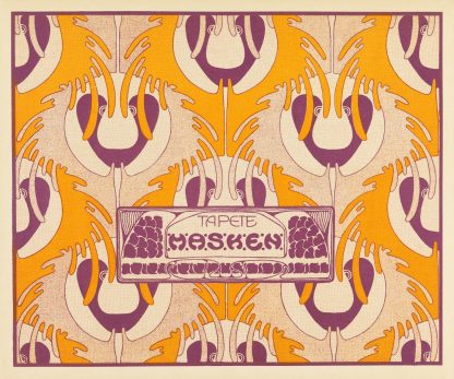 Tapete Masken by Koloman Moser