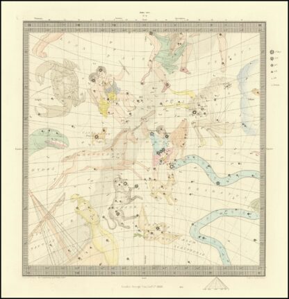 Taurus, Cancer, Orion, Gemini, Monoceros, Argo, Hydra, Canis Major, Lepus by William Barnard Clarke