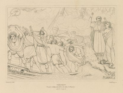 Tempest, act 1, scene 1 [i.e. scene 2], Not a soul but felt a fever of the mad by William Francis Starling