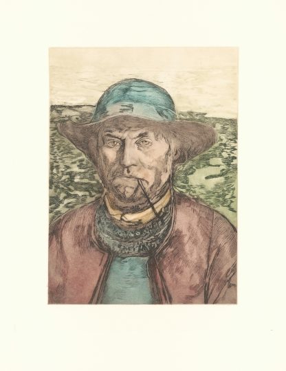 Tête de pêcheur ; portrait by Léon Bartholomé