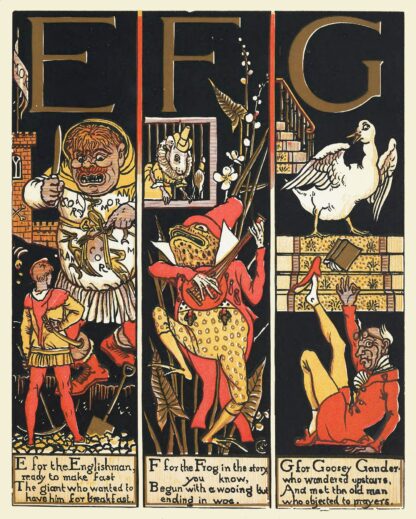 The Absurd A.B.C Pl 2 by Walter Crane