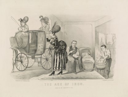 The age of iron. Man as he expects to be by Currier & Ives.