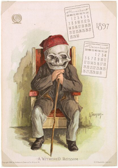 The Antikamnia Calendar, A Withered Blossom by L Crusius