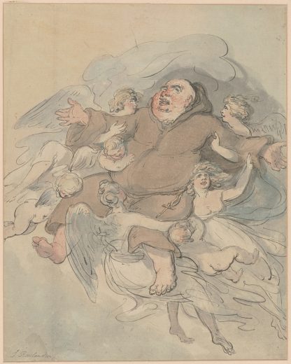 The ascension by Thomas Rowlandson