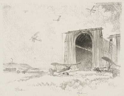 The Balloon-Shed by Joseph Pennell