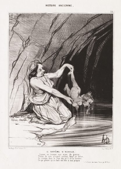 The Baptism of Achilles by Honoré Daumier