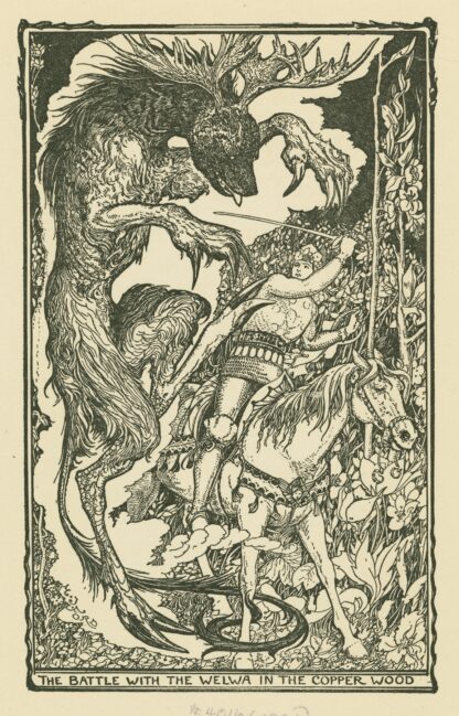 The battle with the Welwa in the Copper Wood by Henry Justice Ford