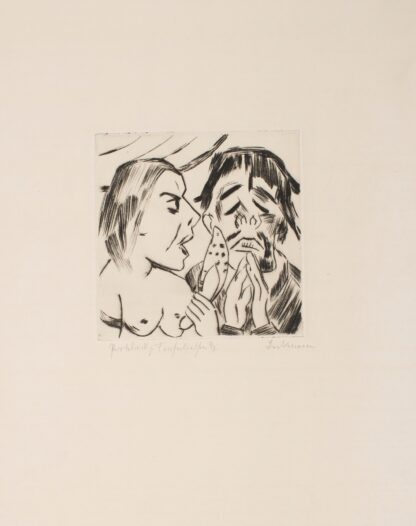 The Bigamist King Jerum Receiving Counsel from His New Wife, Queen Würgipumba by Max Beckmann