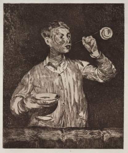The Boy with soap bubbles by Édouard Manet