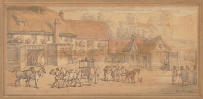 The coach inn by Thomas Rowlandson