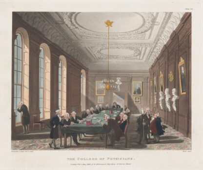 The College of Physicians by Thomas Rowlandson