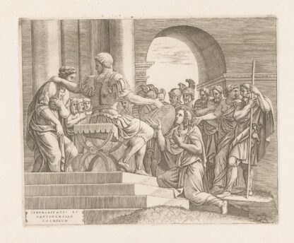 The Continence of Scipio by Diana Scultori