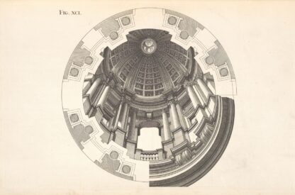 The cupola of the ninetieth figure, with its lights and shades by Andrea Pozzo