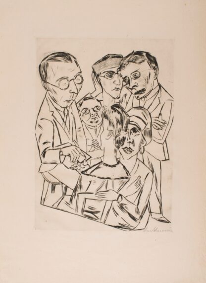 The Draftsman in Society by Max Beckmann