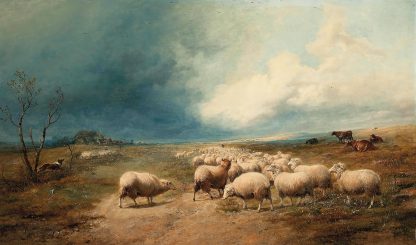 The fleecy charge by Thomas Sidney Cooper