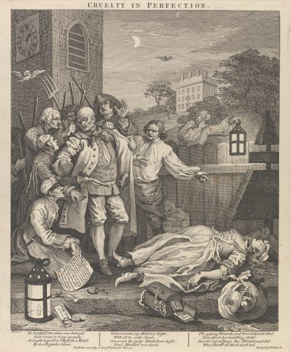 The Four Stages of Cruelty; Cruelty in Perfection by William Hogarth