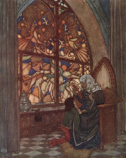 The Garden of Paradise Pl 1 by Edmund Dulac