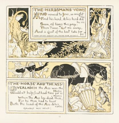 The Herdsman’s Vows, The Horse and the Ass by Walter Crane