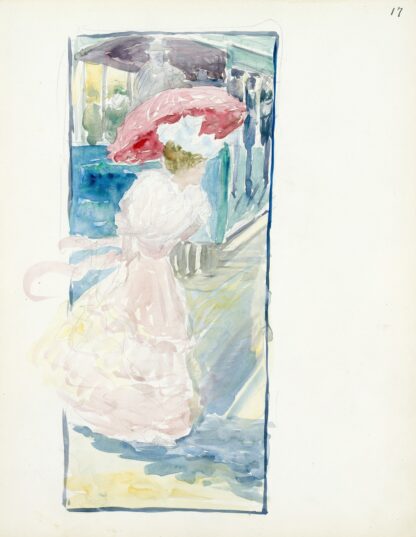 The Huntington Avenue Streetcar by Maurice Prendergast