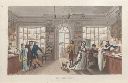 The Library by Thomas Rowlandson