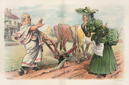 The modern Cincinnatus, who will not leave his plough by John Samuel Pughe