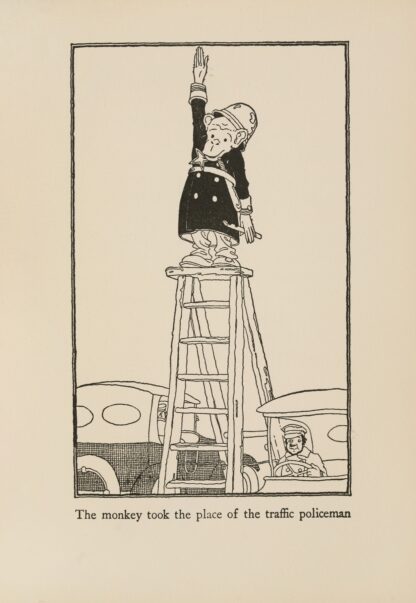 The monkey took the place of the traffic policeman by Miska Petersham