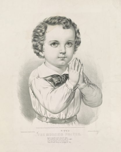 The morning prayer by Currier & Ives.