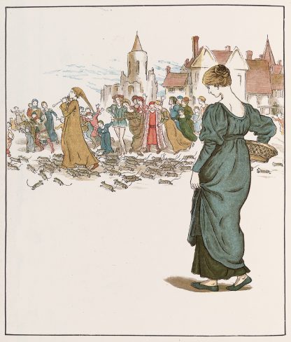 The Pied Piper of Hamelin Pl 15 by Kate Greenaway