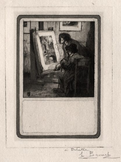 The Print Collector by Auguste Brouet