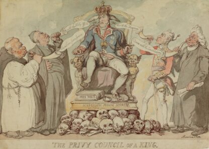 The Privy Council of a King by Thomas Rowlandson