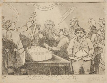 The regency twelfth cake not cut up by James Sayers