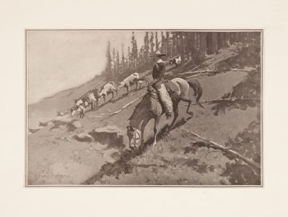 The roundup by Frederic Remington