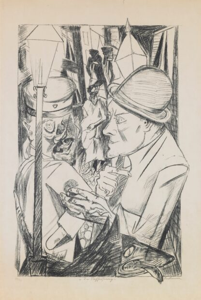 The Tightrope Walkers, plate 8 from the portfolio ‘Annual Fair’ by Max Beckmann