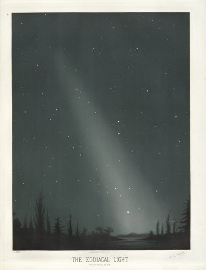 The zodiacal light by Étienne Léopold Trouvelot