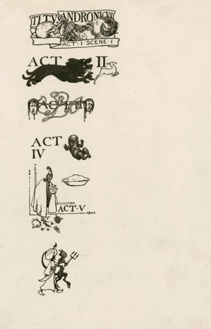 Titus Andronicus; Headings by Byam Shaw