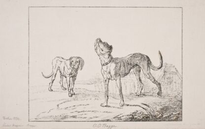 To hunde by Oluf Olufsen Bagge