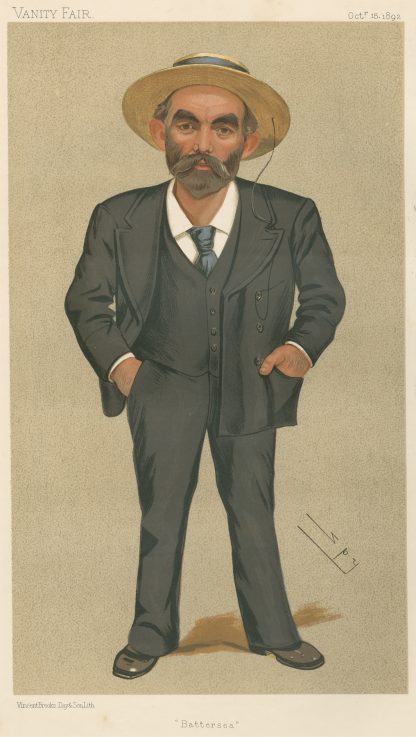 Trade Union Officials; ‘Battersea’, John Burns, October 15, 1892 by Leslie Matthew Ward