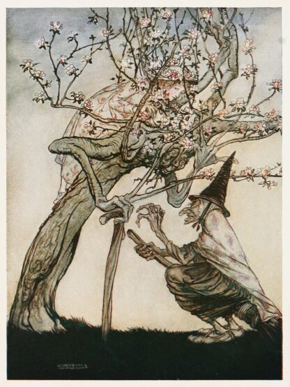 Tree of mine! O Tree of mine! Have you seen my naughty little maid by Arthur Rackham