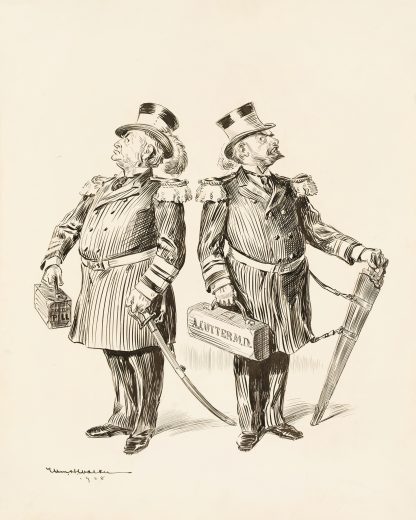TROUBLE ANTICIPATED The Allopathic and Homepathic Admirals will never agree by William Henry Walker